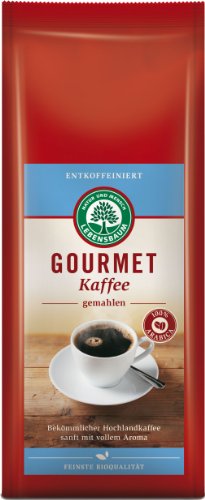 Lebensbaum Gourmet Kaffee, entkoffeiniert,6er Pack (6x 250 g) von Lebensbaum