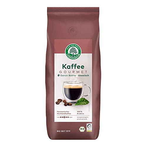 Lebensbaum - Gourmet Kaffee, klassisch, ganze Bohne - 1000 g - 4er Pack von Lebensbaum