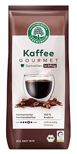 Lebensbaum Gourmet Kaffee, kräftig, gemahlen, 500 g von Lebensbaum