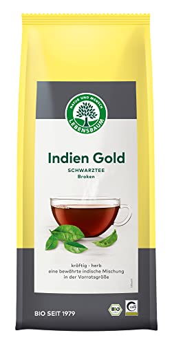 Lebensbaum Indien Gold - Broken, Schwarzer Tee mit kräftig-herbem Geschmack, indische Teemischung, 100% Bio, 250 g Lebensbaum Indien Gold - Broken, Schwarzer Tee mit kräftig-herbem Geschmack, indische Teemischung, 100% Bio, 250 g von Lebensbaum
