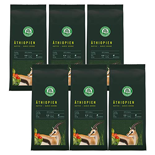 Lebensbaum - Kaffe - Äthiopien ganze Bohne 250g 6er Pack von Lebensbaum