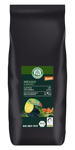 LEBENSBAUM Bio Mexiko Plantagen Kaffee gemahlen, Bio Röstkaffee aus 100% Arabica-Bohnen, mild-kräftig intensiver Geschmack, 1 kg von Lebensbaum