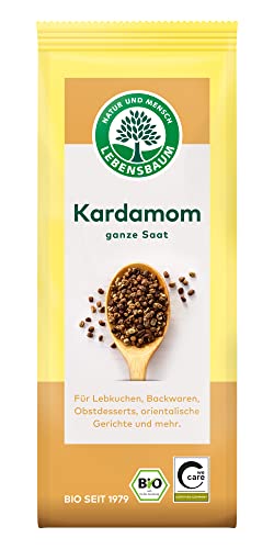 Lebensbaum Kardamom, ganz geschält, 3er Pack (3 x 50 g) - Bio von Lebensbaum