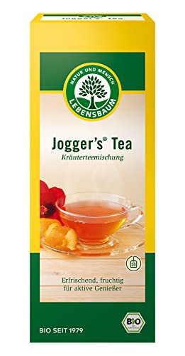 Lebensbaum Jogger's Tea, 20 Beutel x 1,5g Kräutertee mit erfrisched-fruchtiger Note, für aktive Genießer, 100% Bio, Kräuterteemischung von Lebensbaum
