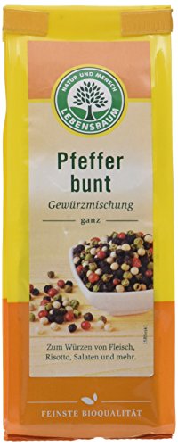 Lebensbaum Pfeffer, bunt, ganz Bio, 50 g Lebensbaum Pfeffer, bunt, ganz Bio, 50 g von Lebensbaum