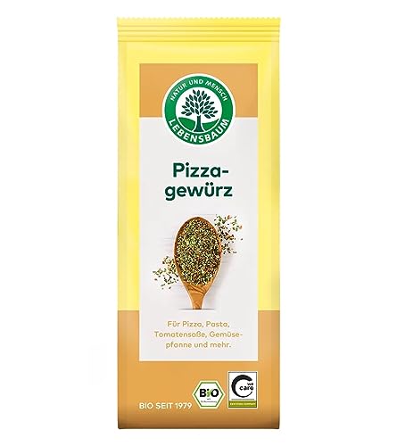 Lebensbaum Pizzagewürz, Bio-Gewürz mit mediterranen Kräutern und aromatische Würzpflanzen, ideal für Pizza-, Pasta- und Tomatengerichte, 30g Lebensbaum Pizzagewürz, Bio-Gewürz mit mediterranen Kräutern und aromatische Würzpflanzen, ideal für Pizza-, Pasta- und Tomatengerichte, 30g von Lebensbaum