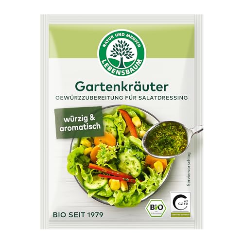 Lebensbaum Salatdressing "Garten-Kräuter", Bio-Gewürzzubereitung mit Petersilie und Schnittlauch, würzig & aromatisch, 15 g von Lebensbaum