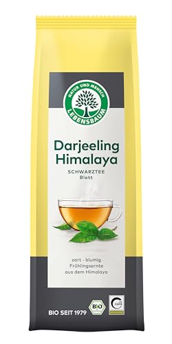 Lebensbaum Darjeeling Himalaya ganzes Blatt, Bio-Schwarztee aus dem Himalaya, zart-blumige Note, lose, 100% Bio, 75g, Schwarzer Tee von Lebensbaum