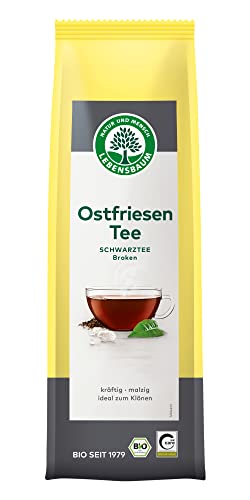 Lebensbaum Ostfriesen Tee Broken, ostfriesische Schwarztee-Mischung, Bio-Tee, Schwarzer Tee mit kräftig-malzigem Geschmack, loser Tee, vegan, 100g von Lebensbaum