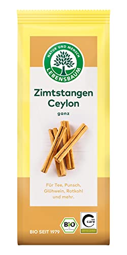 Lebensbaum Zimtstangen Ceylon ganze Stangen, Bio-Gewürz aus Sri Lanka, aromatisch-süßer Geschmack, Zugabe zu Glühwein, Rotkohl, Punsch & Tee, 6g Lebensbaum Zimtstangen Ceylon ganze Stangen, Bio-Gewürz aus Sri Lanka, aromatisch-süßer Geschmack, Zugabe zu Glühwein, Rotkohl, Punsch & Tee, 6g von Lebensbaum