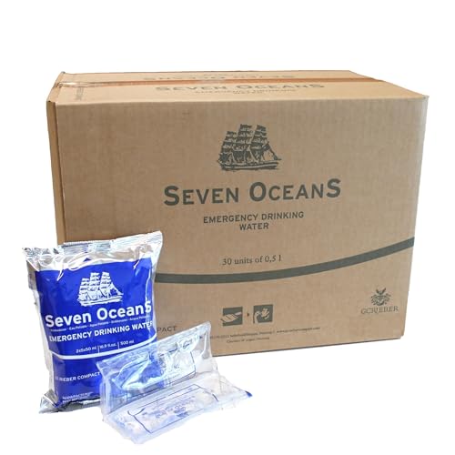 Seven Ocean Emergency Drinking Water, Notfallnahrung Wasser | 30 Konserven fast unzerstörbar mit extrem langer Haltbarkeit - ohne chemische Zusätze Seven Ocean Emergency Drinking Water, Notfallnahrung Wasser | 30 Konserven fast unzerstörbar mit extrem langer Haltbarkeit - ohne chemische Zusätze von Lebenskraft