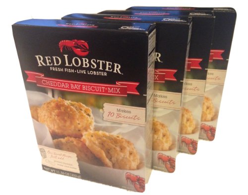 (Pack of 4) Red Lobster Cheddar Bay Biscuit Mix 11.36 oz Box