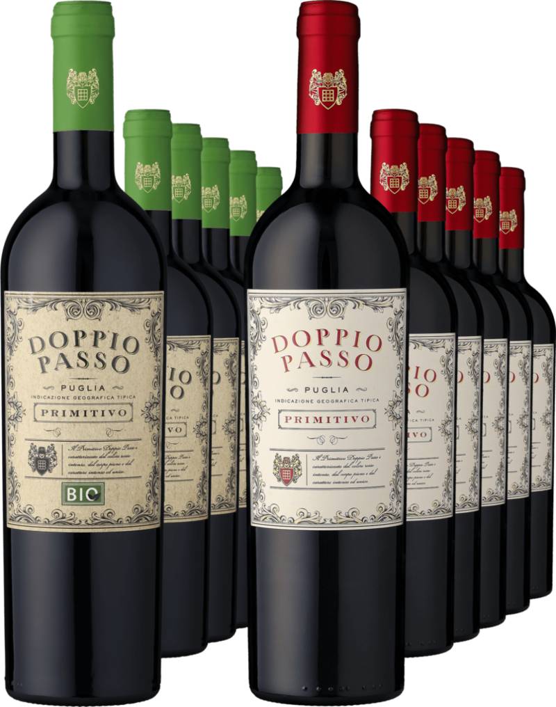 12er-PAKET »Gemischtes Doppel: Doppio Passo Primitivo Rosso«