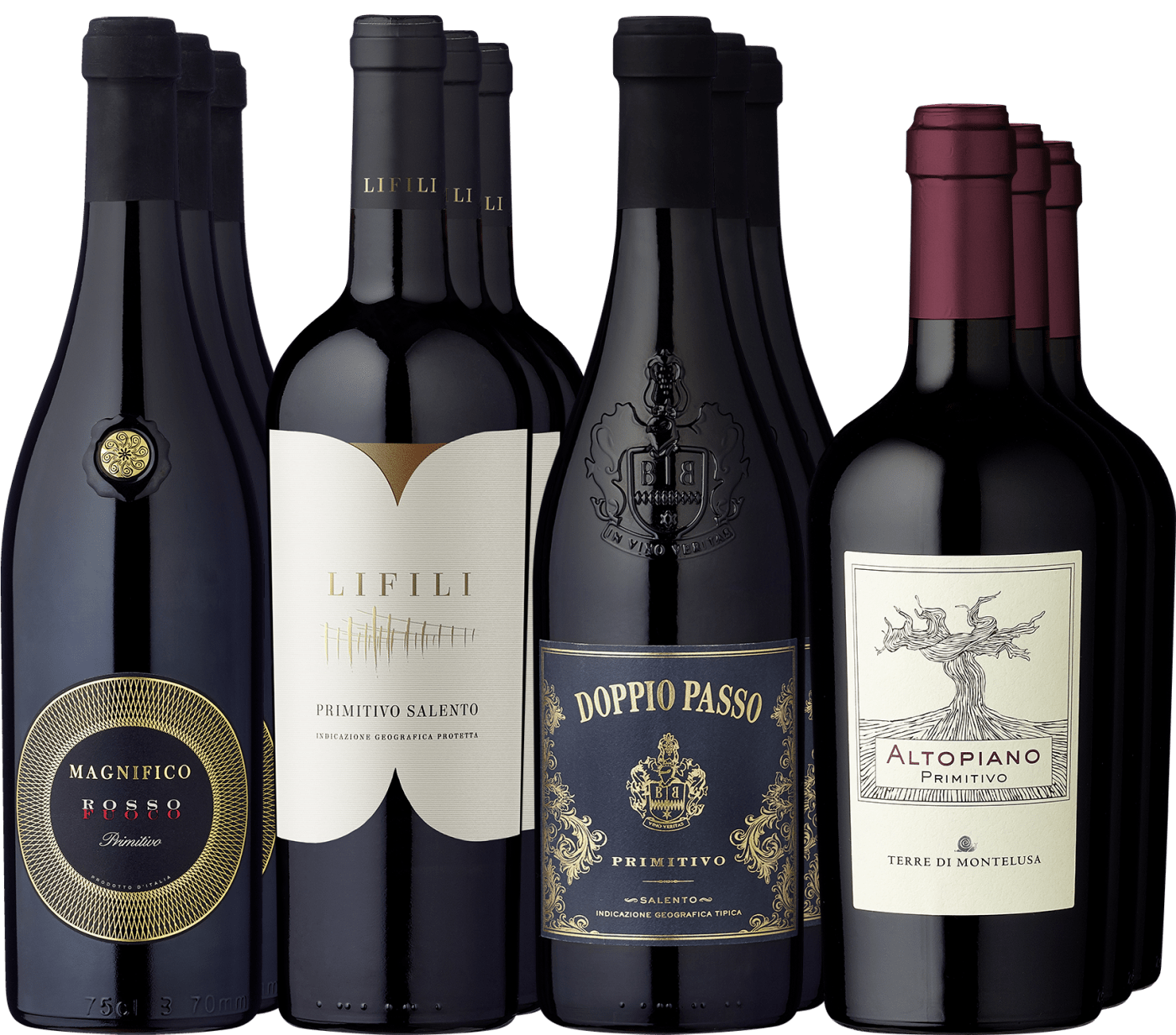 12er-Probierpaket »Hochprämierte Primitivo-Klassiker« 12er-Probierpaket »Hochprämierte Primitivo-Klassiker« von Ludwig von Kapff GmbH