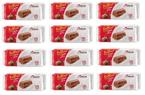 12x Balconi Rollino Cacao kakao schocolade schoko Kuchen brioche kekse 6x 37g