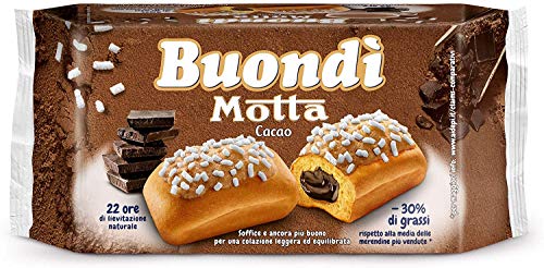 18x Motta Buondì buondi Cacao 3x6 riegel Kuchen mit kakao kekse 774 gr brioche