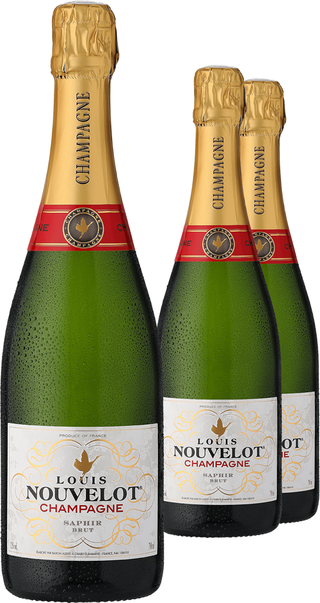 2+1-PAKET Louis Nouvelot Champagner Brut »Saphir« 2+1-PAKET Louis Nouvelot Champagner Brut »Saphir«