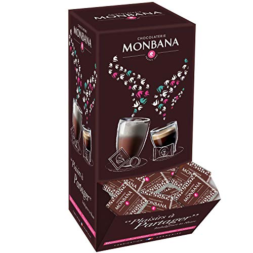 200 dunkle Schokoladenquadrate von Monbana. 800 gr von Monbana