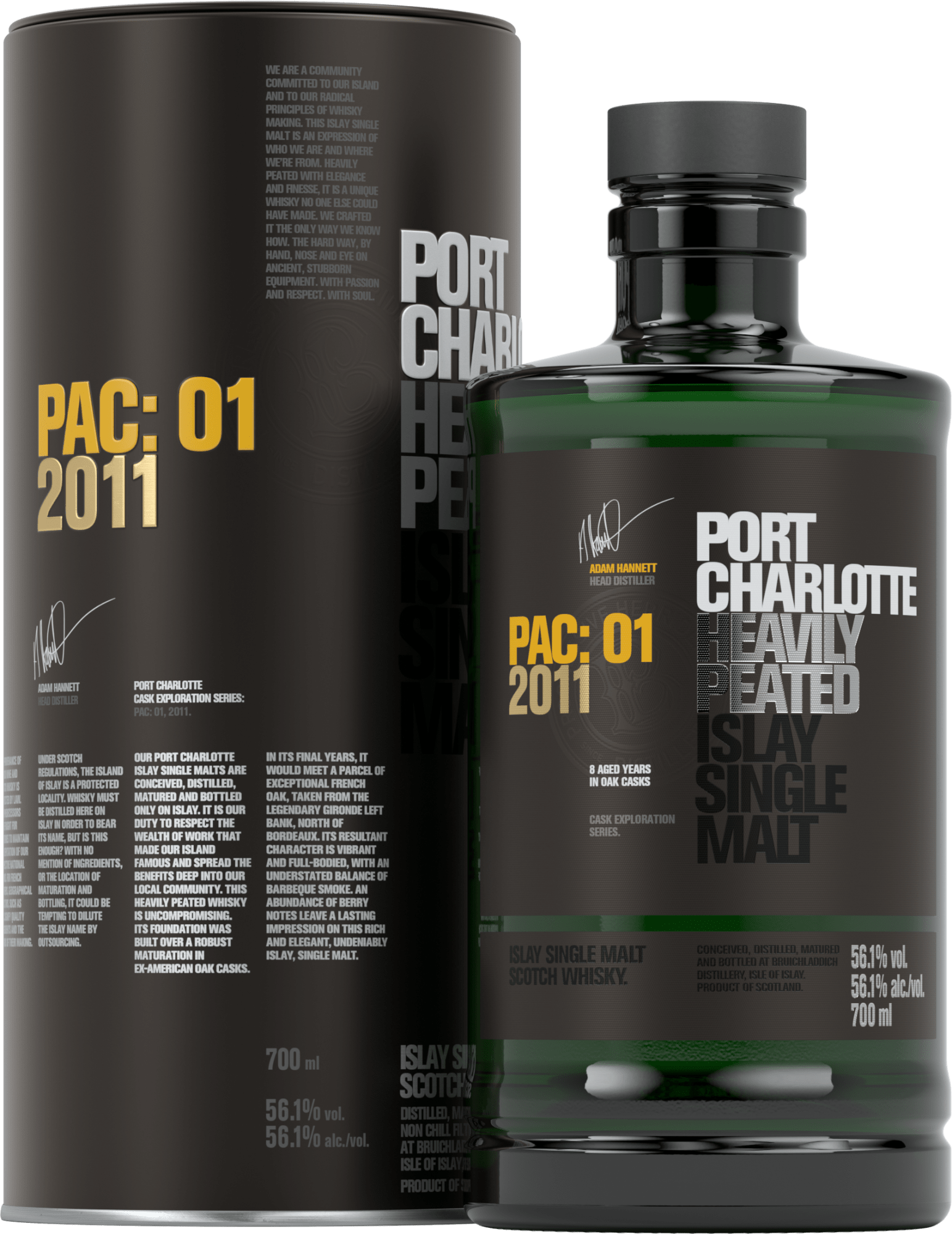 2011 Port Charlotte »PAC:01« Islay Single Malt Scotch Whisky 2011 Port Charlotte »PAC:01« Islay Single Malt Scotch Whisky