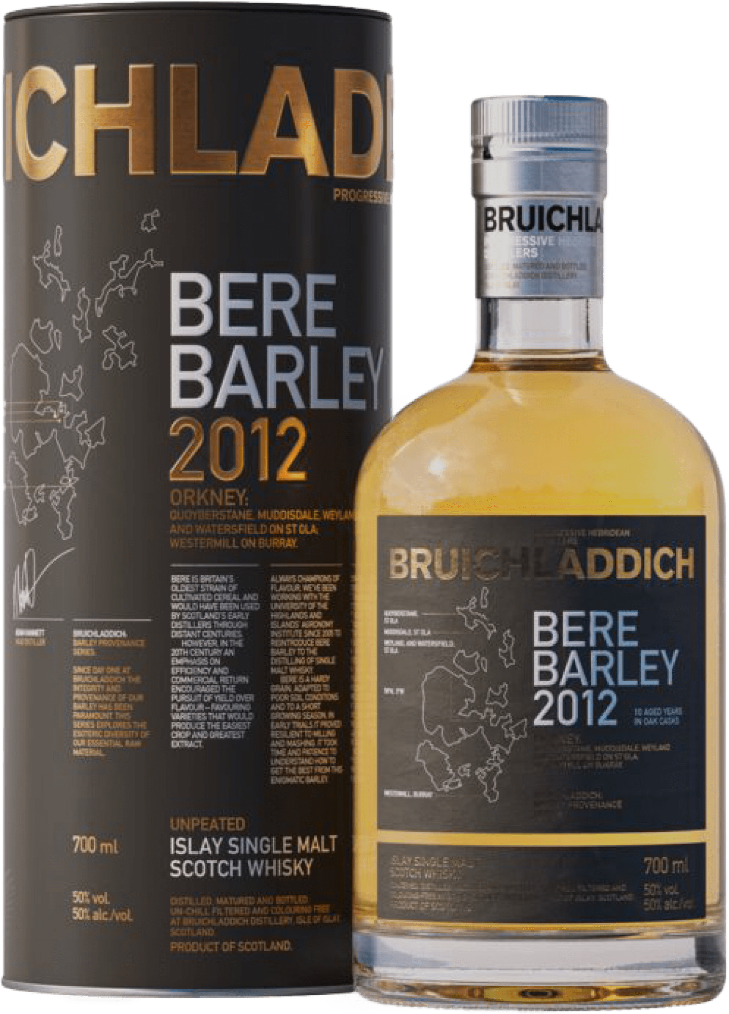 2012 Bruichladdich Bere Barley Single Malt Scotch Whisky 2012 Bruichladdich Bere Barley Single Malt Scotch Whisky