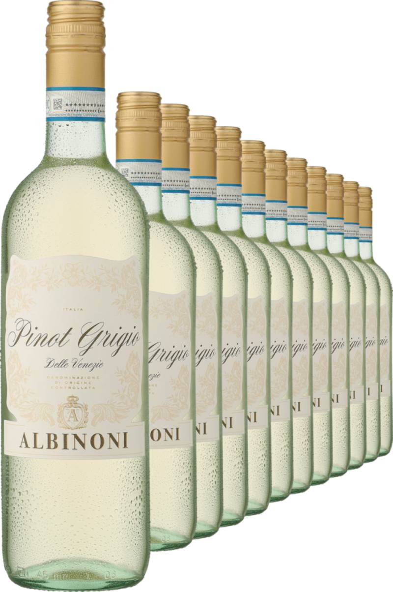 2022 Albinoni Pinot Grigio im 12er-Vorratspaket von ICQRF BZ/65 - Italia