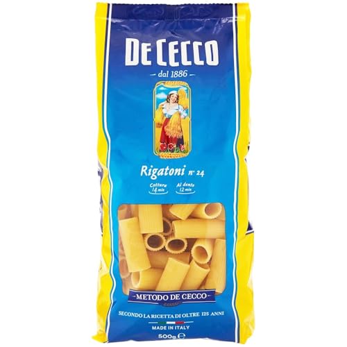 20x Pasta De Cecco 100% Italienisch Rigatoni n. 24 Nudeln 500g von De Cecco