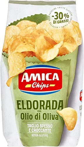 3 Amica Chips Eldorada Chips mit Olivenöl Kartoffelchips gesalzen 130g Kartoffel von Amica