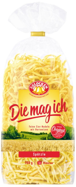 3 Glocken Die mag ich Spätzle 500G 3 Glocken Die mag ich Spätzle 500G