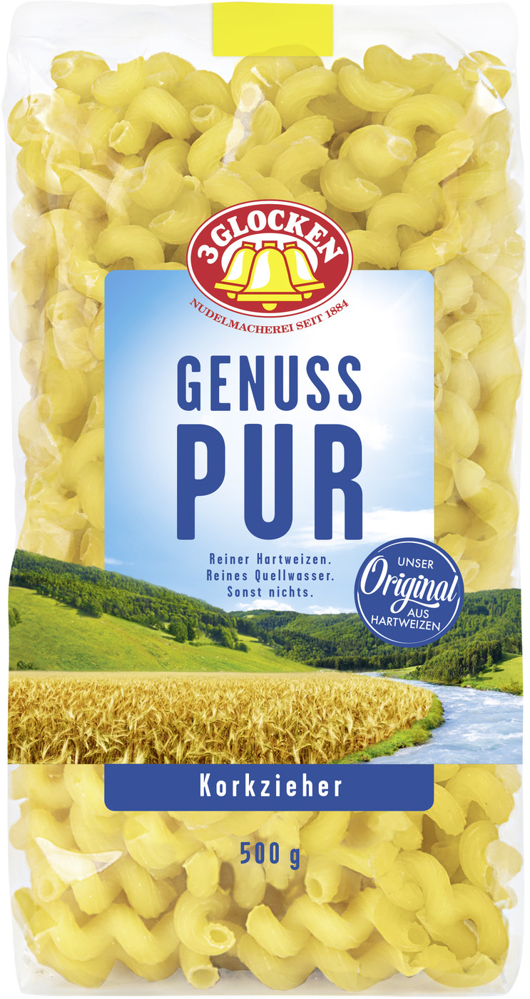 3 Glocken Genuss Pur Nudeln Korkzieher 500G 3 Glocken Genuss Pur Nudeln Korkzieher 500G