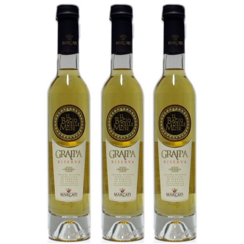 3x Marcati Grappa Il Bacio delle Muse 'Riserva', 200 ml von Marcati Grappa