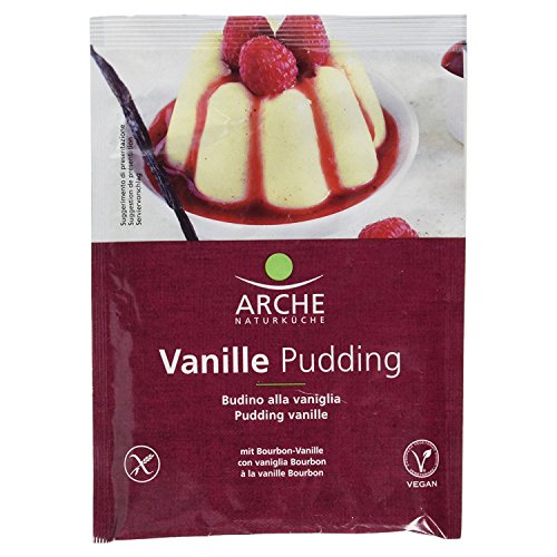 4 x Bio Vanille Pudding glutenfrei und vegan ARCHE mit Bourbon-Vanille 4 x 50g (im günstigen 4er Pack)