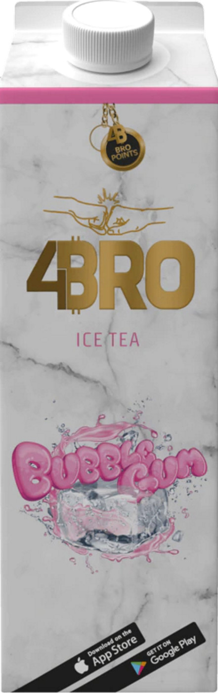 4Bro Ice Tea Bubble Gum 1L