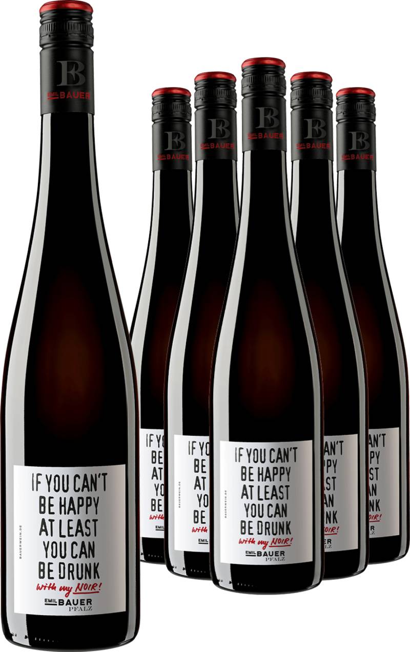 5+1-PAKET Emil Bauer »If you can't be happy at least you can be drunk - with my noir« 2022