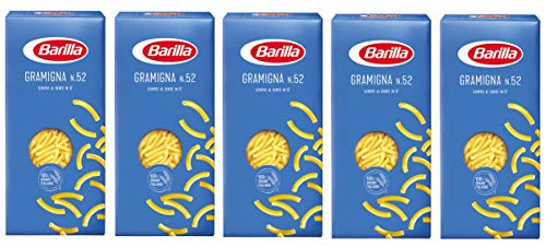 5x Pasta Barilla Gramigna Nr. 52 italienisch Nudeln 500 g pack 5x Pasta Barilla Gramigna Nr. 52 italienisch Nudeln 500 g pack