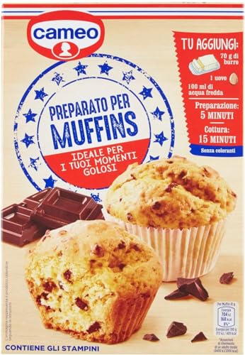 6 Cameo Muffin mit Schokoladenstückchen Mischung für Süßigkeiten kuchen 370g 6 Cameo Muffin mit Schokoladenstückchen Mischung für Süßigkeiten kuchen 370g von Cameo