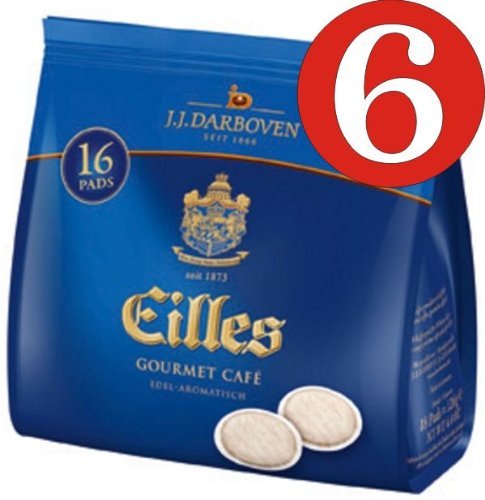 6 Stück Eilles Gourmet Cafe Pads 16 Pads a 7g von Eilles