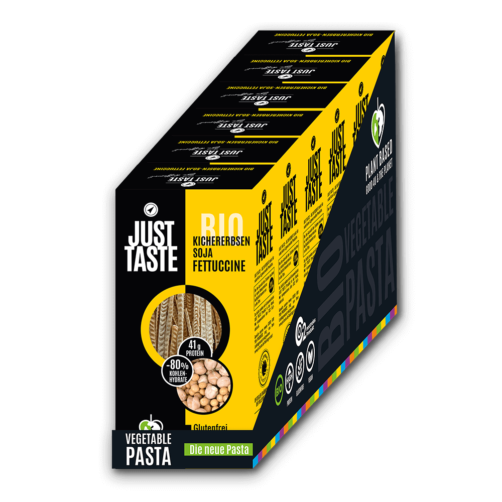 6 x Bio Kichererbsen-Soja Fettuccine, 250g 6 x Bio Kichererbsen-Soja Fettuccine, 250g