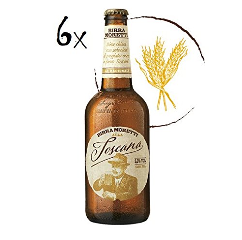 6x Bier Birra Moretti alla toscana Bier in der Toskana Lager 5,5% Alkohol 50 cl 6x Bier Birra Moretti alla toscana Bier in der Toskana Lager 5,5% Alkohol 50 cl von Morettu