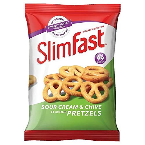 6x Slimfast Saure Sahne & Schnittlauch Brezeln 23G