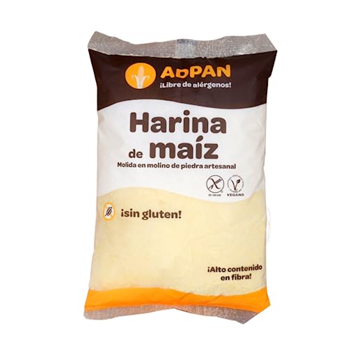 ADPAN Maismehl gemahlen in einem Steinmühle. Gluten- und allergenfrei. 1kg von ADPAN