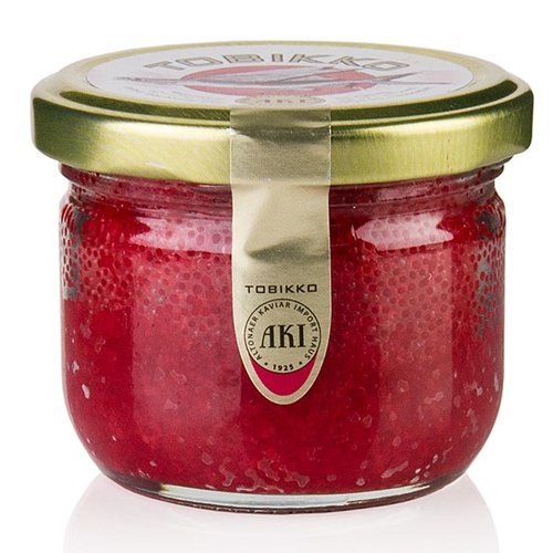 AKI Original Tobiko - Fliegender Fisch-Rogen, Rot, 90g. von AKI