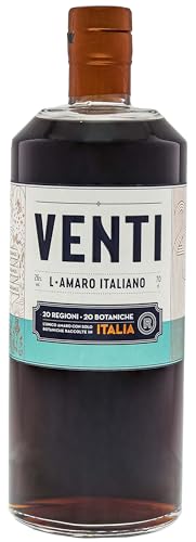 Venti I L Amaro Italiano I 700 ml Flasche I 26,00% Volume I Klassischer Bitter und Kräuterlikör aus Italien Venti I L Amaro Italiano I 700 ml Flasche I 26,00% Volume I Klassischer Bitter und Kräuterlikör aus Italien von Venti