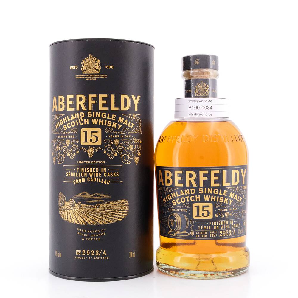 Aberfeldy 15 Jahre Finish in Sémillion Wine Casks 0,70 L/ 43.0% vol Aberfeldy 15 Jahre Finish in Sémillion Wine Casks 0,70 L/ 43.0% vol