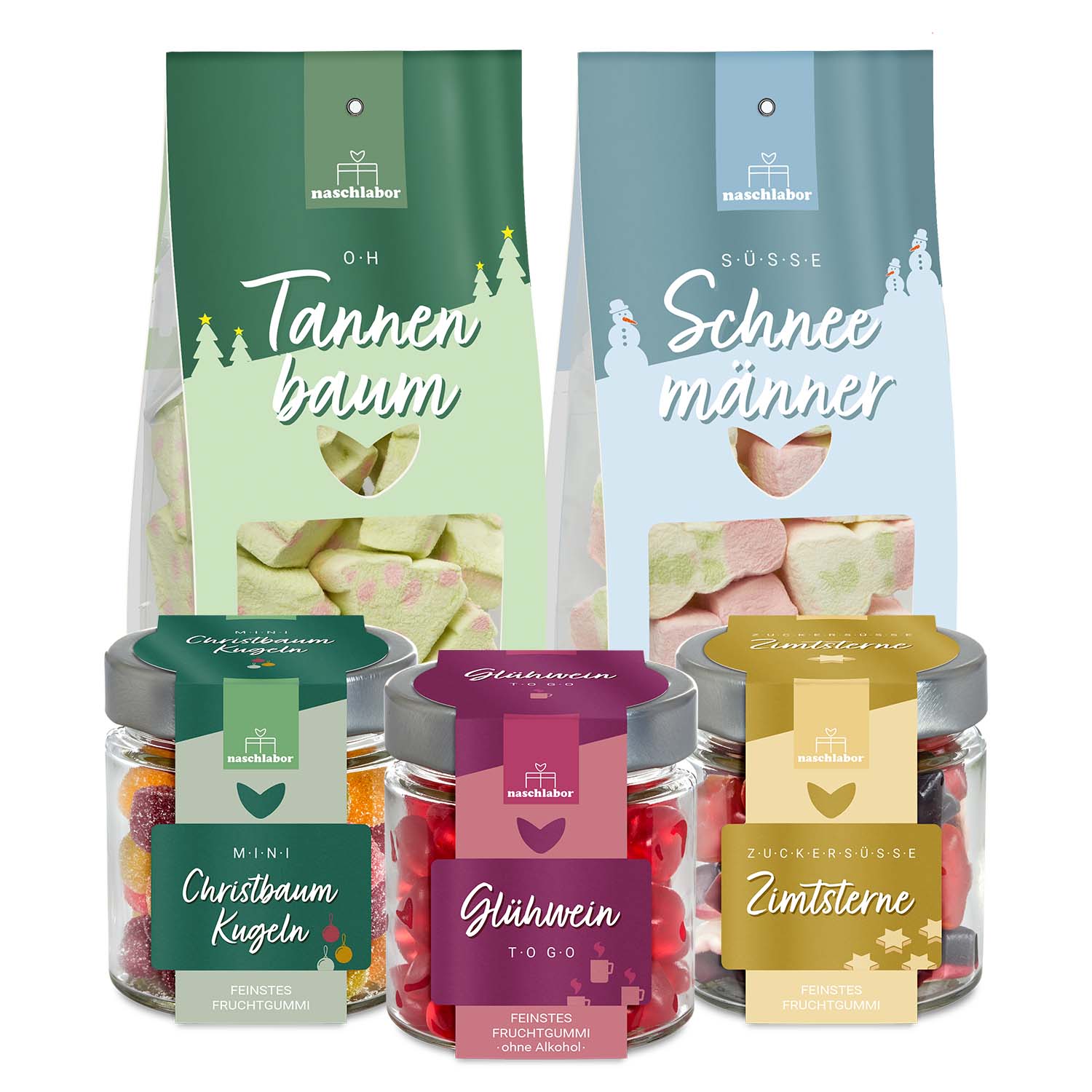 Adventskalender Paket mit weihnachtlichen Marshmallows & Fruchtgummis Adventskalender Paket mit weihnachtlichen Marshmallows & Fruchtgummis