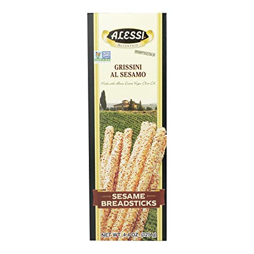 Alessi Breadstick Sesame - 4.4 Oz Pack -- 12 per case by Alessi Alessi Breadstick Sesame - 4.4 Oz Pack -- 12 per case by Alessi