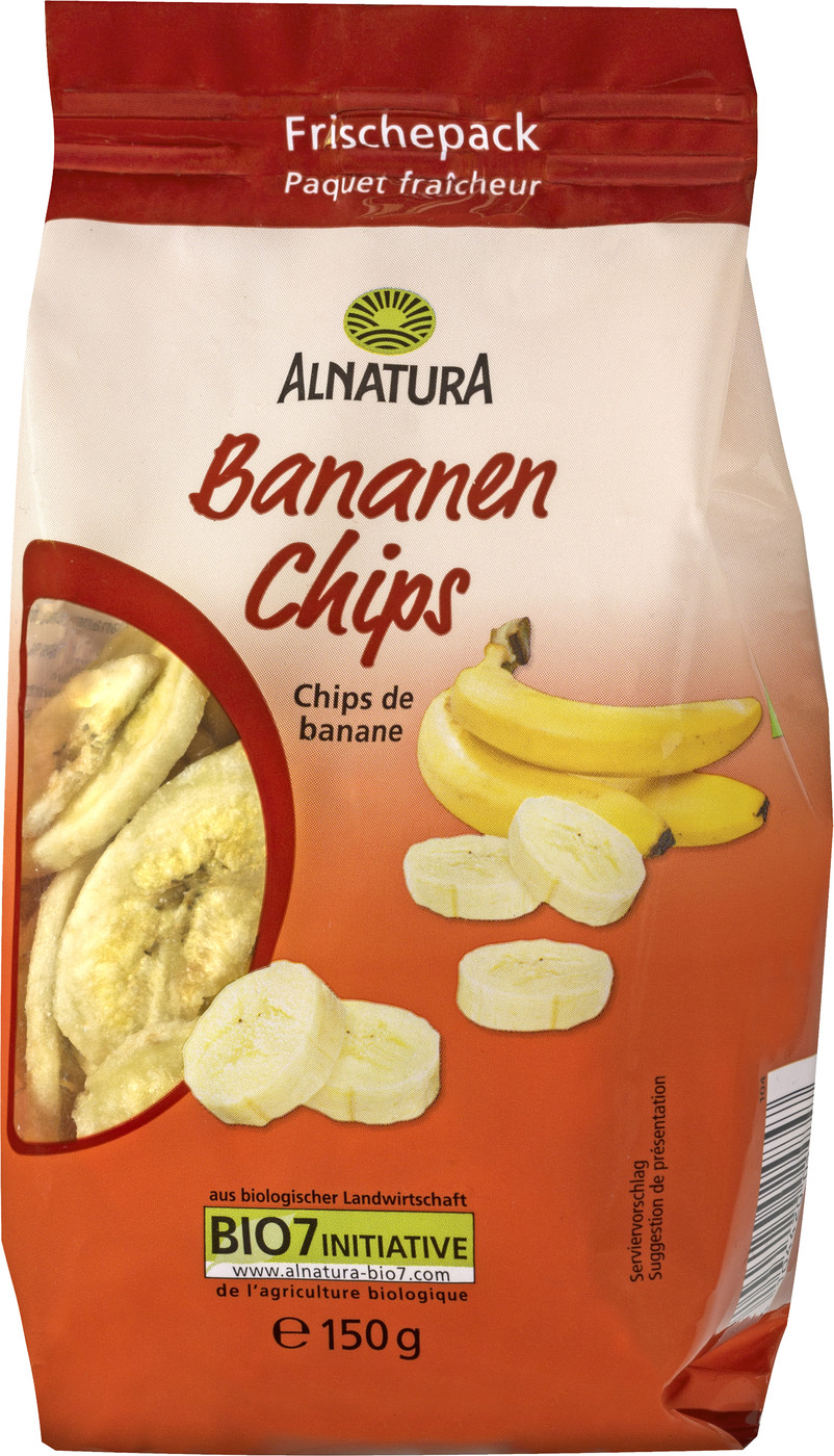 Alnatura Bio Bananen Chips 150G Alnatura Bio Bananen Chips 150G
