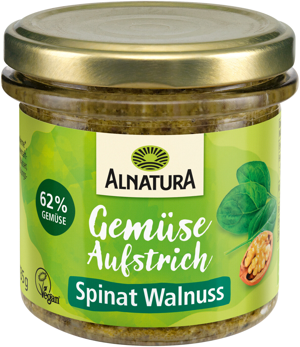Alnatura Bio Brotaufstrich Spinat Walnuss 135G Alnatura Bio Brotaufstrich Spinat Walnuss 135G