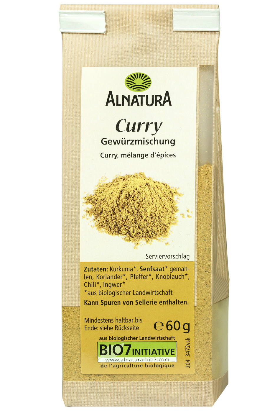 Alnatura Bio Curry Gewürzmischung 60G