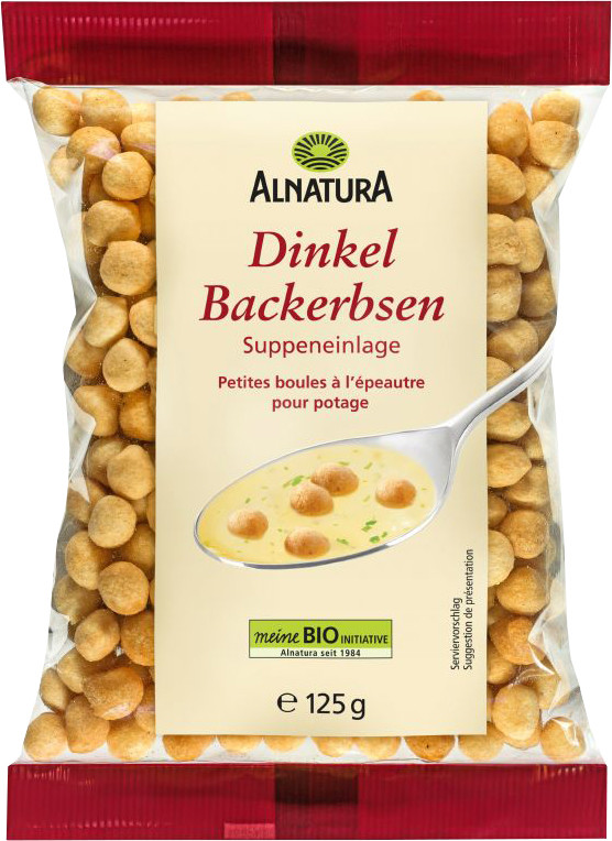 Alnatura Bio Dinkel Backerbsen 125G