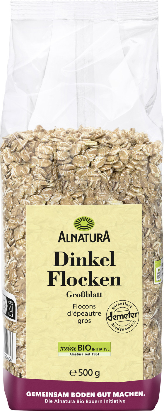 Alnatura Bio Dinkelflocken Großblatt 500G Alnatura Bio Dinkelflocken Großblatt 500G